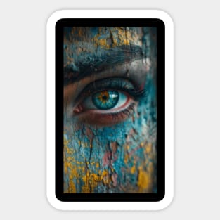 Painted eye 10K resolution Sticker